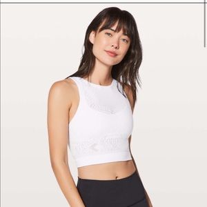 Lululemon Reveal Crop Top in White